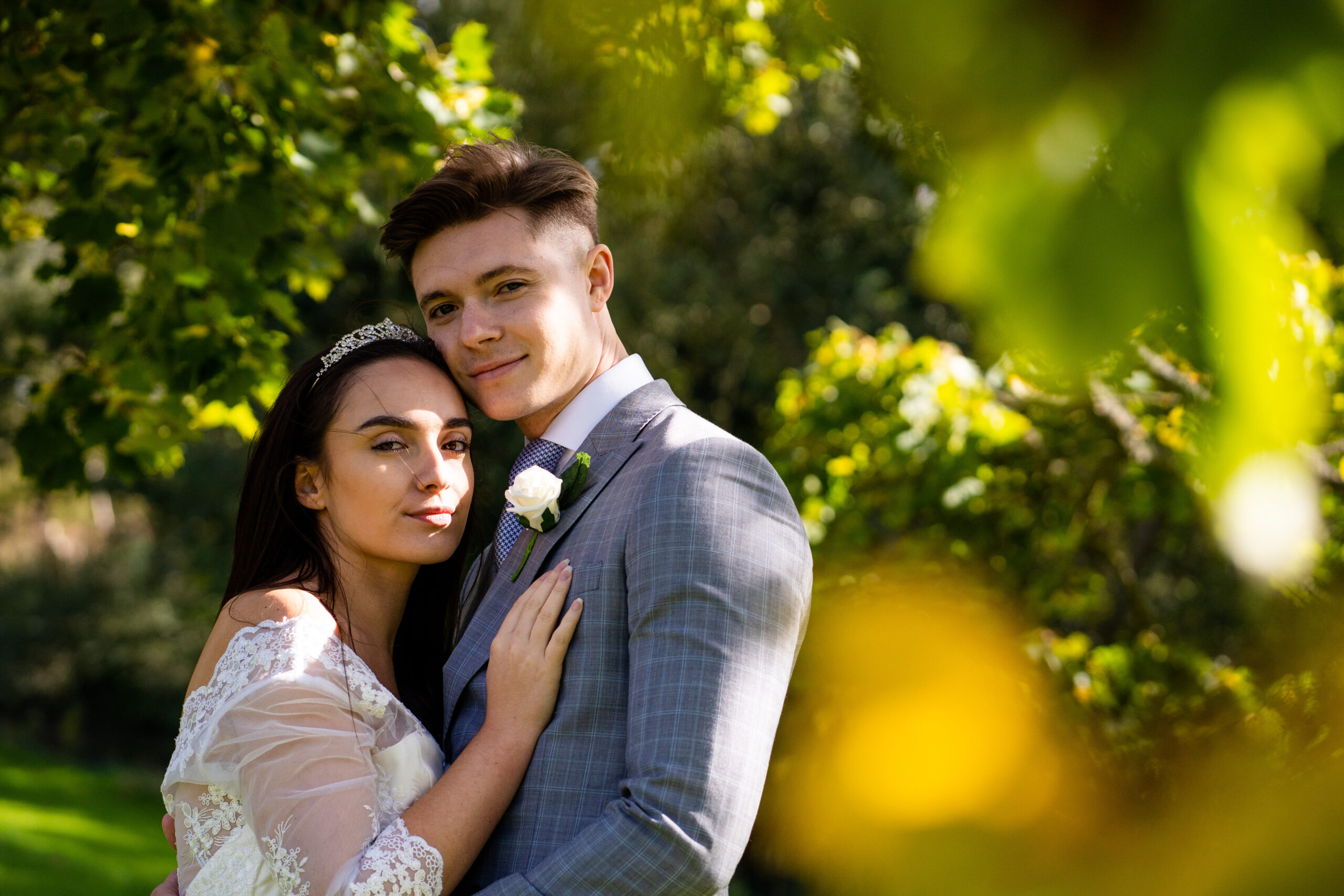 Bride and Groom related portraits captured by Buckingham wedding photographer 