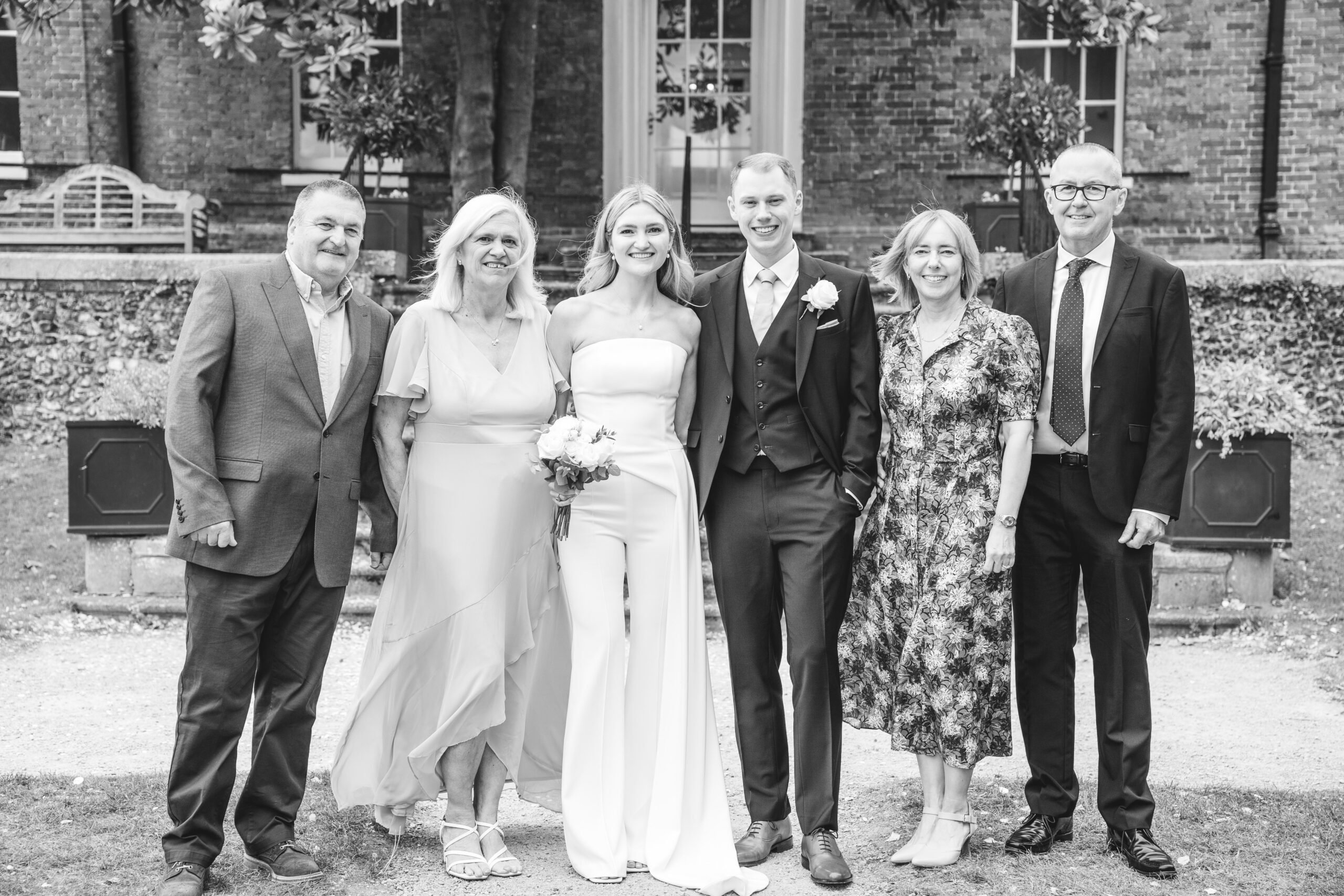 Black and white family photos