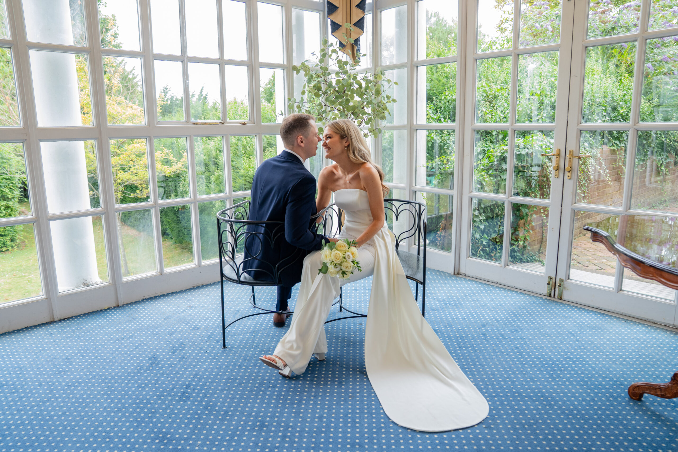 Couple photos at Surrey registry office captured by Surrey wedding photographer