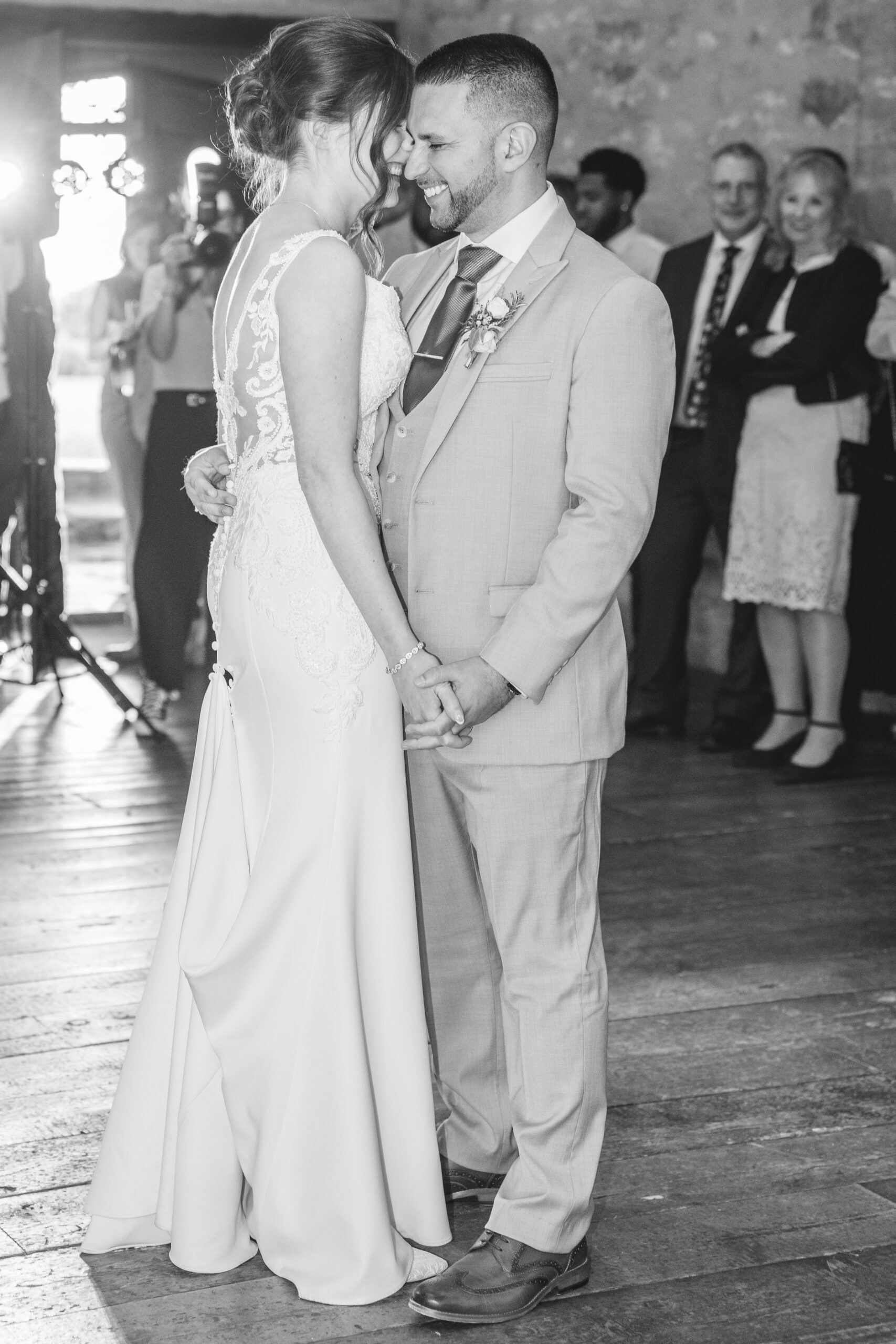 Bride and Groom First dance at South Yorkshire wedding venue, Hooton Pagnell Hall