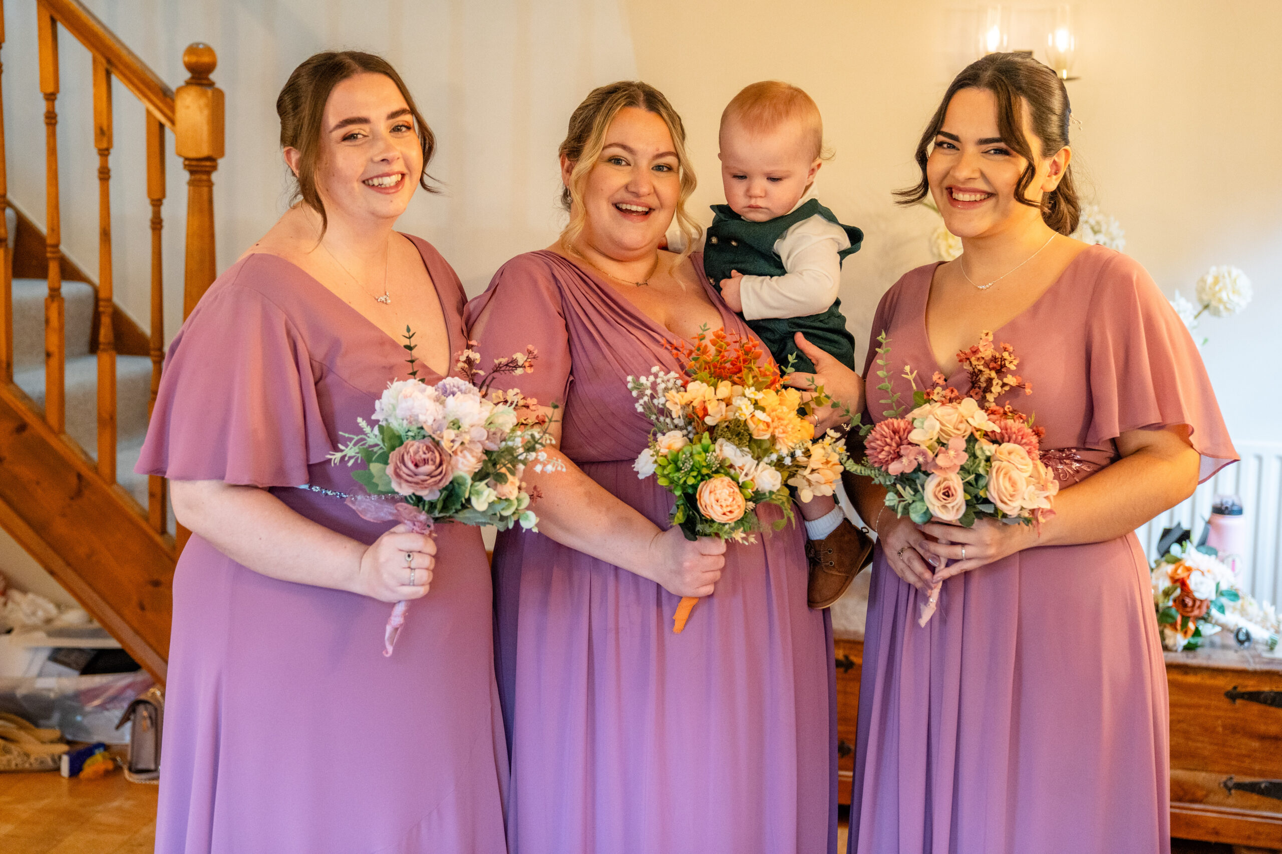 Bride getting ready in the Oaks Farm cottage — captured by South London wedding photographer