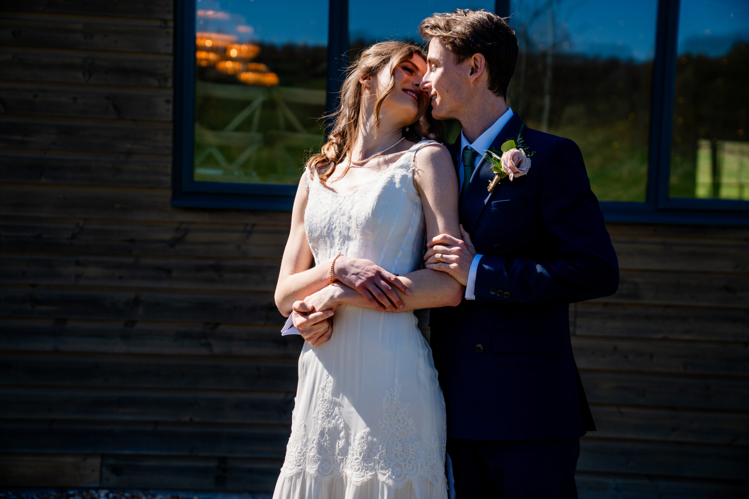 Natural intimate wedding moment captured by London documentary photographer