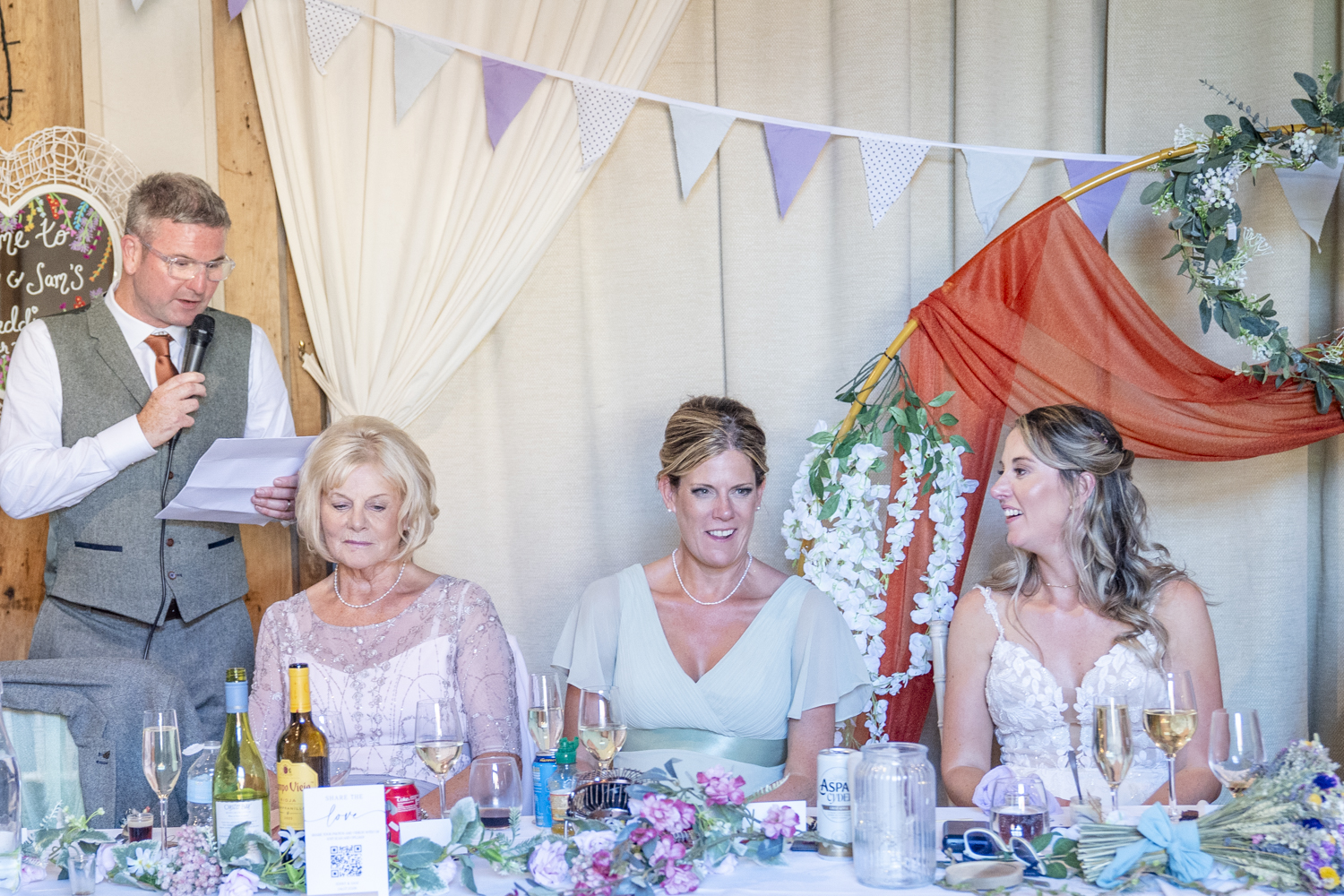 The speeches in the Barn in Combe Manor